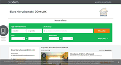 Desktop Screenshot of dom-lux.otodom.pl