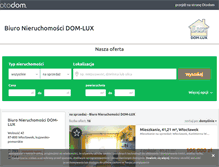 Tablet Screenshot of dom-lux.otodom.pl