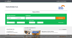 Desktop Screenshot of homebroker.otodom.pl