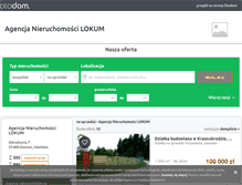 Tablet Screenshot of lokum-zamosc.otodom.pl