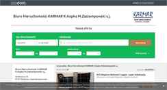 Desktop Screenshot of karmar.otodom.pl