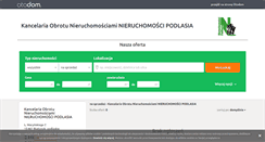 Desktop Screenshot of nieruchomosci-podlasia.otodom.pl