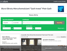 Tablet Screenshot of gachinvest.otodom.pl