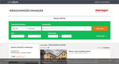 Desktop Screenshot of manager.otodom.pl